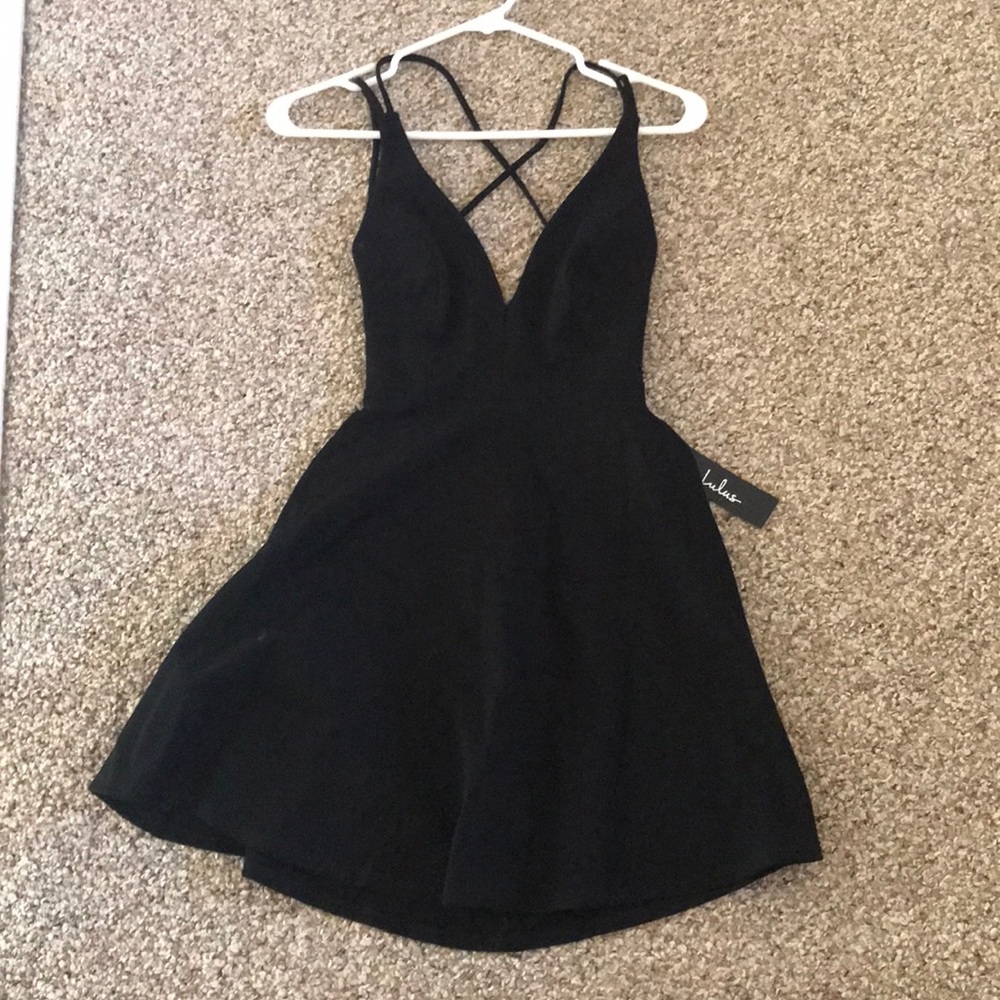 Lulus skater black dress